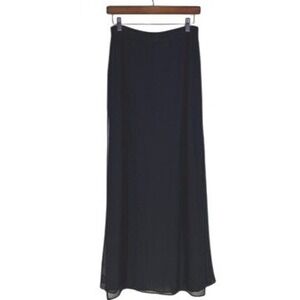 Vintage Jeffrey & Dara By Tom Barra Pants with Sheer Maxi Overlay Size 6 Black